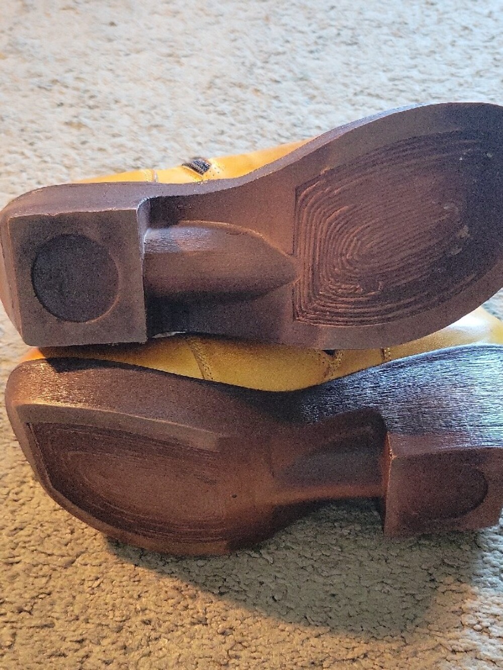 Jafa Mustard Button Boots - Picture 5 of 6